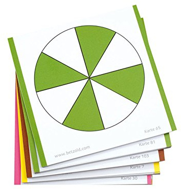 Betzold - Bruchrechenkarten, 115 Stück - Lernspiele Rechenspiele Mathematik