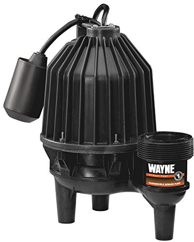 Wayne SEL50 WAYNE 1/2 hp Thermoplastic Sewage Pump With Piggyback Tether Float Switch