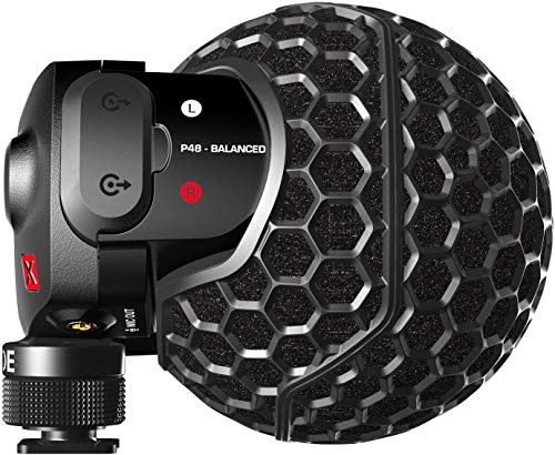 RØDE Stereo VideoMic X Microphone stéréo professionnel sur caméra avec deux capsules de ½ en configuration fixe X/Y pour la réalisation de films, la création de contenu et l'enregistrement sur site