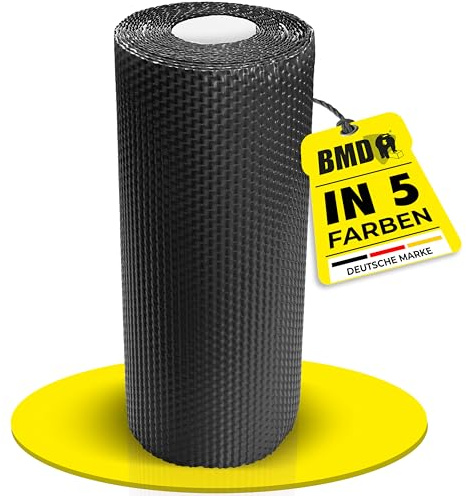 BMD Kaminanschlussband 3D | 5 Farben | 300 mm x 5 m | schwarz RAL 9005 | Wandanschlussband | UV-beständig | Butylkleber selbstklebend | Schornstein | Dachfenster | Erker | Kamin | Dach | Wand