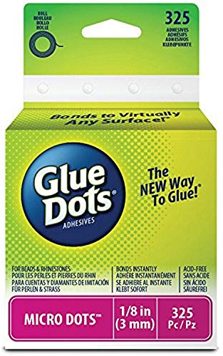 Glue Dots 174924 Clear Dot Roll, Micro .125 325/Pkg