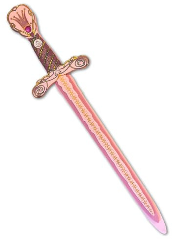 Liontouch - Königin Rosa Schwert für Mädchen - Für Kinder von 3-8 Jahren | Pinkes Schaumstoffspielzeug im mittelalterlichen Stil | Sicheres Zubehör für Verkleidung, Cosplay & Prinzessinnenkostüme