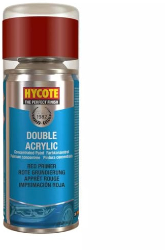Hycote Double Acrylic Aerosol Car Spray Paint, Red, 150 ml