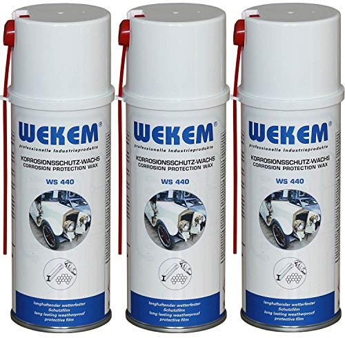 3x 400ml Wekem Korrosionsschutz Wachs WS440