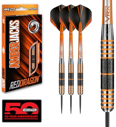 Amberjack 11: 30g Tungsten Darts Set with Flights and Stems