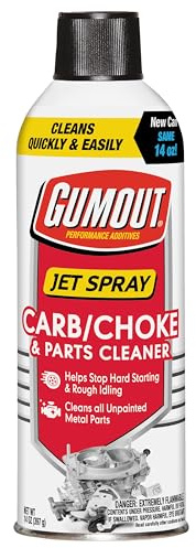 Gumout 800002231 Carb/Choke Carburetor Cleaner Spray, Carb Intake Valve Cleaner Cleans Gum Varnish & Dirt Inside & Outside Carburetor Chamber 14 Oz. (Pack of 6)