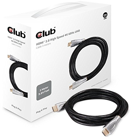 Club 3D Premium High Speed HDMI 2.0 4K60Hz UHD Kabel 3 Meter