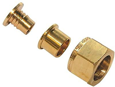 DIPRA – Lot de 5 Raccords à Emboîtement – Écrou Tournant 20/27 – Pour Tube Ø 20 mm – Fabrication Française – Certifié ACS