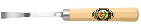 KIRSCHEN Werkzeuge 3221004 | Kerbschnitzbeitel mit Weißbuchenheft Stich 1, gekröpft - 4mm