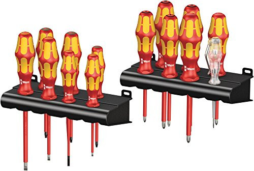 Wera 05105631001 Kraftform Big Pack 100 VDE, Jeu de tournevis isolés VDE, 16 pièces