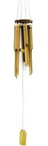 2 Stück Großes Ca 70cm Windspiel Klangspiel Feng Shui Garten Wetterfest Bambus Fair Trade Bambusrohr im Set W150