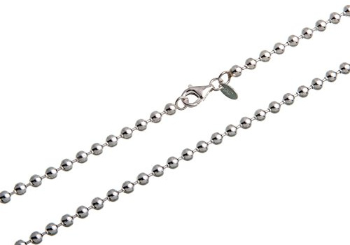 4mm Kugelkette in 925 Silber - Länge 40-100 cm (Sonderlängen auf Anfrage) …