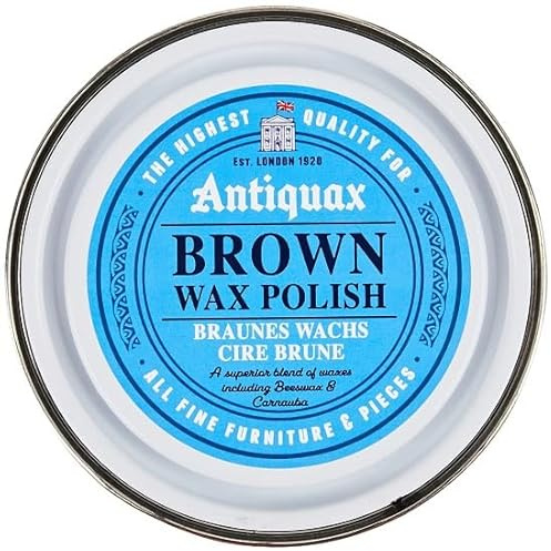 Antiquax Brown Wax Polish – Restores & Enhances Wood with a Rich Brown Finish | Ideal for Furniture & Antiques, 250ml