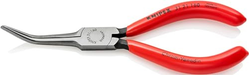 KNIPEX Greifzange (Nadelzange) auf SB-Karte, 31 21 160 SB | Mit Kunststoff überzogen 160 mm