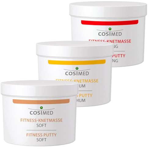 cosiMed Therapie-Knetmasse Therapieknete Therapie Knete 85 g Set, 3-tlg
