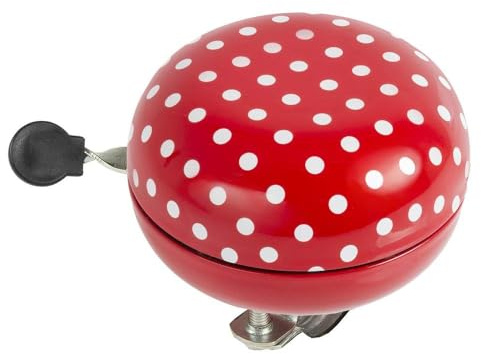 M-Wave Ladybird Timbre de Bicicleta, Unisex, Rojo, 80 mm
