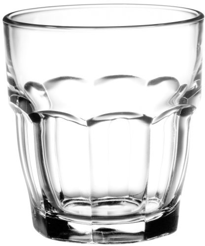 Bormioli Rocks – Set de 6 Vasos Apilables para Cócteles, Bebidas Frías, Jugos o Agua, 9 onzas (9.25 oz), Vidrio Templado