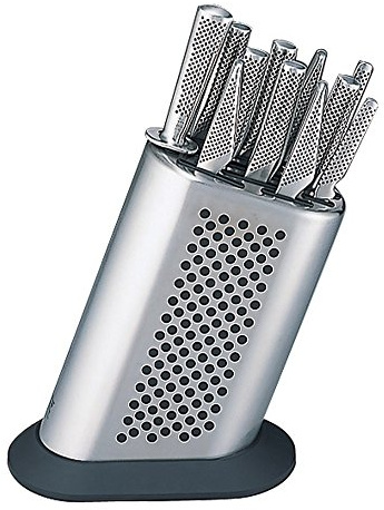 Global Messerset G-888KB/BD - Messerblock mit 8 Global Messern - G-2, G-3, G-5, G-9, G-21, GS-1, GS-5, GS-11