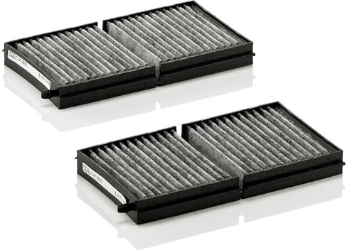 MANN-FILTER CUK 2033-2 Innenraumfilter/Kabinenluftfilter - Pollenfilter mit Aktivkohle - (2er Set) für Pkw + Transporter | Cuk 2033-2 passend für 323 626 Premacy | Cuk