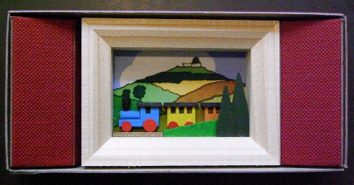 Mini Zündholzschachtel Miniatur Eisenbahn Handarbeit Seiffen 2,2cm Erzgebirge NEU