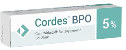Cordes BPO 5% Gel mit Benzoylperoxid – Akne Gel, 30 g | gegen Pickel und Mitesser bei Akne und unreiner Haut - für normale Haut
