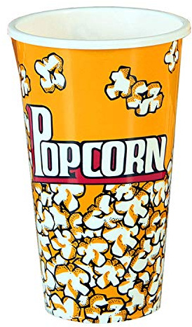 DONREGALOWEB Set de 6 Botes de Palomitas Estilo Vaso de melamina
