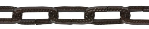 Corderie Italiane 006007111 Kette Genovese, Rahmen gehämmert, Bronze, 3 x 29 x 8.5 mm, 1.5 m