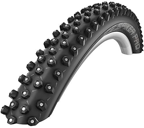 Schwalbe cykeltrippel Ice Spiker Pro Evo Lite Skin vikbar 57-622 B/B-SK HS379 (402 alu studs) WiC 67EPI EK, svart, 59 x 6,2 tum