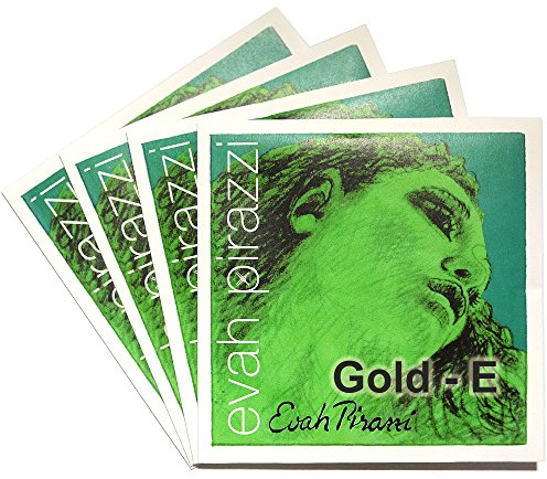 VH Workshop-Pirastro Evah Pirazzi Violin String Full set (419521), Medium Gauge,Ball End Gold-Plated E, Made in Germany