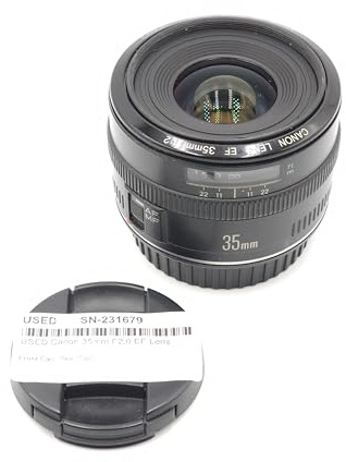 Canon EF 35mm f/2 Wide Angle Lens for Canon SLR Cameras (OLD MODEL)