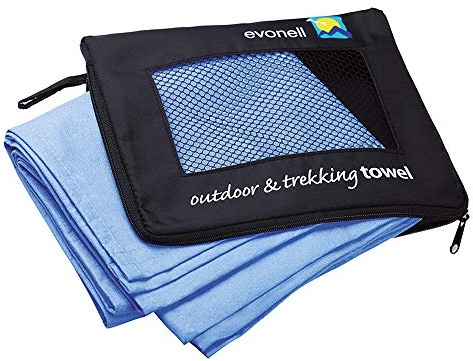 Mikrofaser Handtücher von Evonell verschiedene Größen und Farben ultra leicht extrem saugfähig, Sporthandtuch, Reisehandtuch, Badetuch, Outdoorhandtuch