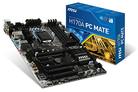 MSI H170A PC Mate Intel H170 LGA 1151 (Socket H4) ATX