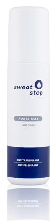 SweatStop FORTE MAX Antitranspirant Hand Spray 100ml gegen Schwitzen an Händen - Antiperspirant gegen Handschweiß für Sie & Ihn