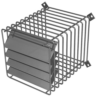 Grille de protection terminal horizontal avec déflecteur inox 80 125 et 60 100 UBBINK 200201
