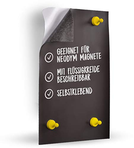 Smagtron Selbstklebende Folie - Klebefolie, Weiß Matt, Ideal für Whiteboard & Kühlschrank, 620mm x 1200mm x 0,55mm - Flexibel & Abwischbar, Sicher für Kinder