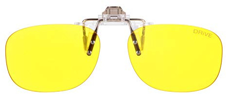 PRiSMA - Filtre à lumière bleue à 85% pour lunettes CLiP-ON DRiVE85 - Pour homme et femme - Conducteurs - Jour et nuit - Réduit l'éblouissement et la fatigue oculaire
