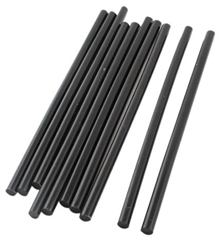 sourcing map 10 Stück Heißklebestift 7mm x 190mm Heißkleber Klebestifte EVA Klebesticks Heissklebepistole für Klebepistole DIY Ersatzsticks Holz Kunststoff Handwerk Schwarzer Kleber