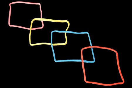 Rubber Band Shapes (Squares) - Trick