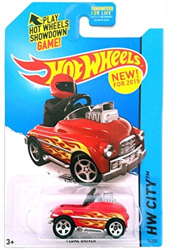 Hot Wheels, 2015 HW City, Pedal Driver [Red] Die-Cast Vehicle #74/250 by Mattel