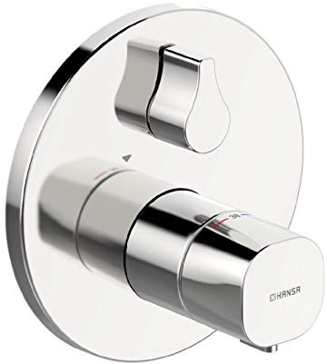 Hansa 81143552 Fertigmontageset / Wannen-Thermostat-Batterie HANSALIVING | mit Sicherungseinrichtung, mit integrierter keramischer Mengenregulierung, mit BLUESWITCH Umstellung und Absperrung