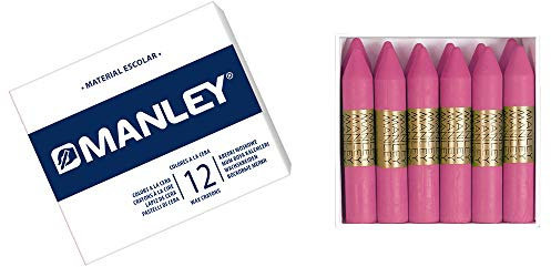 Manley 8414326045553 – vaxkritor, paket med 12, ljusrosa