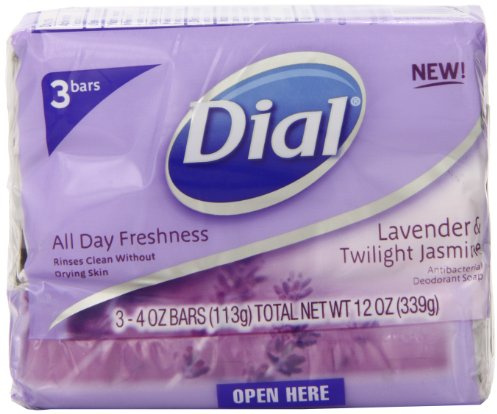 Dial Antibacterial Deodorant Soap Lavender & Twilight Jasmine - 3 CT