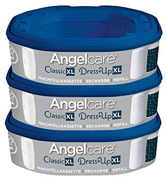 Angelcare Nachfüllkassette für Windeleimer Dress-Up und Classic XL 3er Pack