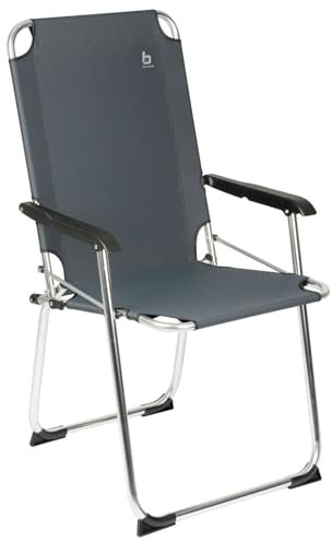 Bo-Camp Copa Rio Comfort XL Alu Klappstuhl Campingstuhl Angelstuhl Gartensessel Strandstuhl 4 Farben schwarz