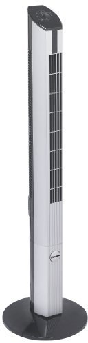 Bestron Ventilatore a torre con funzione oscillante, Altezza: 107 cm, 50 W, Nero/Grigio