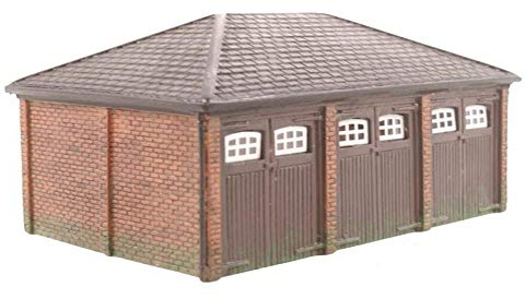 Hornby R9812 Triple Garage Building Model Toy, Grey | Model Railway Accessories, Miniature Diorama Scenery for Hornby Train Sets, Lifelike Building Models, Scale 1:76