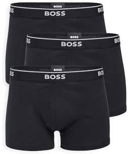 Boss 3-Pack Stretch Cotton Regular Fit Trunks Bañadores Ajustados para Hombre, Nueva Negro, XL (Pack de 3)