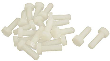 sourcing map M8 x 25mm Vollgewinde Kohlenstoffstahl Nylon Metrische Sechskant Schrauben Bolz 20Stk de DE de | Vollgewinde Kohlenstoffstahl Nylon Metrische Bolz de DE de