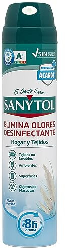 Ambientador sanytol desinfectante para hogar y tejidos spray bote de 300 ml