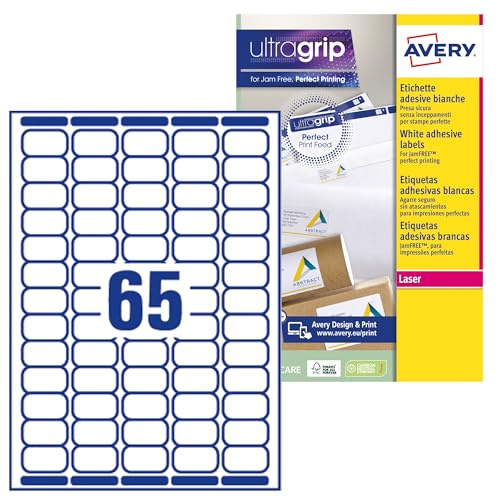 Avery Mini-Etiketten (für Laserdrucker, Value Pack) weiß